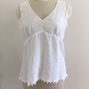 Comfortable Irish Linen Talbots top